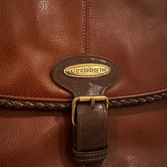 Vintage Liz Claiborne Brown leather Shoulder Bag - Picture 2 of 8